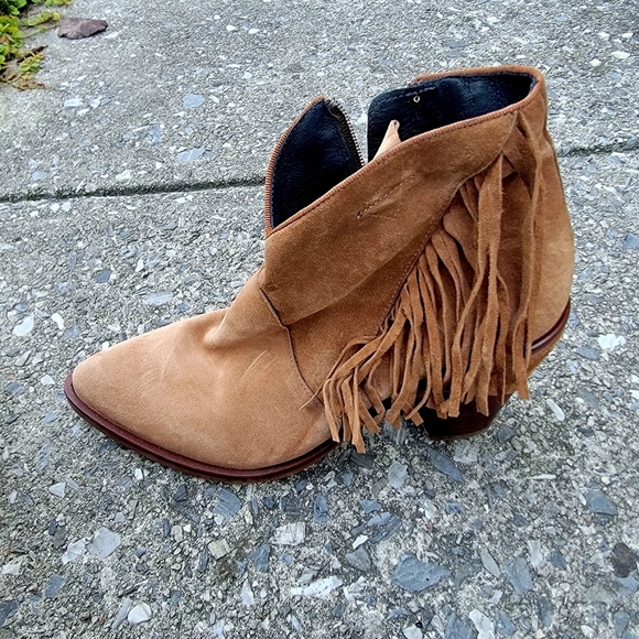Kanna, Cognac suede boot, 40(81/2-9) - Picture 5 of 11